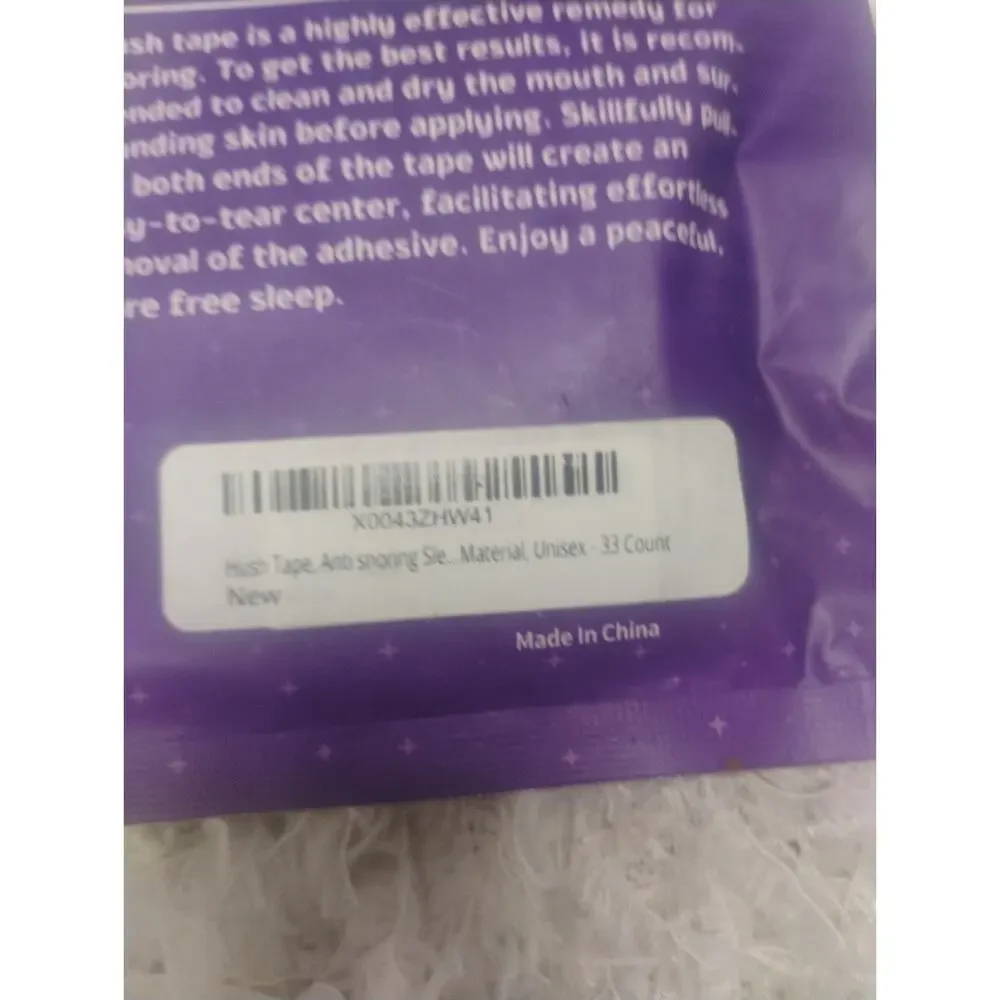 HUSH TAPE Snore Reducing Mouth Tape. Gental Adhesion.